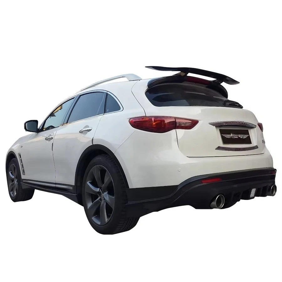 Carbon Fiber Body Kit Front Lip Rear Diffuser Side Skirt Spoiler Wing for FX35 FX37 FX50 QX70